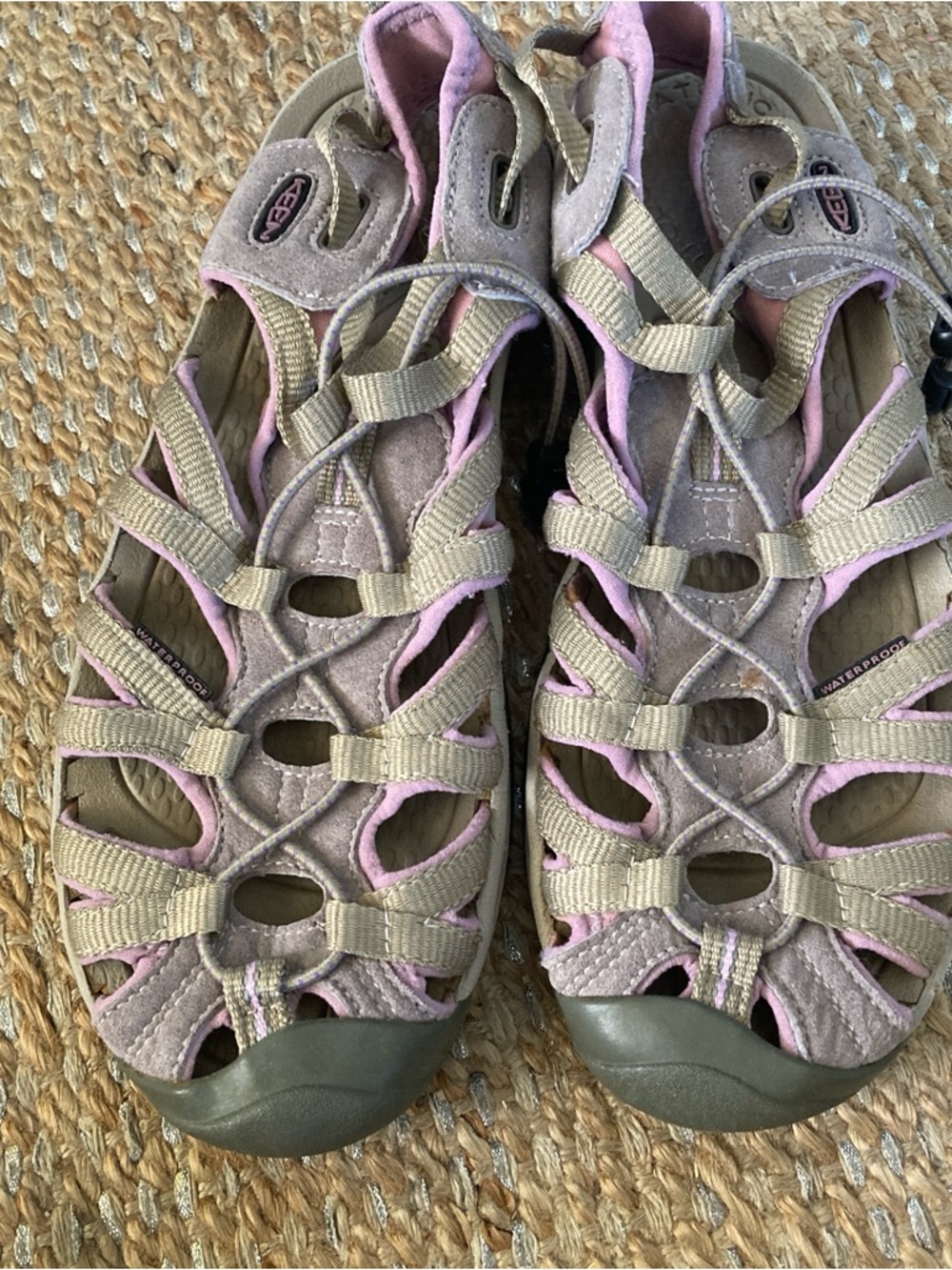KEEN Women's Whisper Waterproof Hiking Sandals Grey & Purple Size 10 Gorpcore